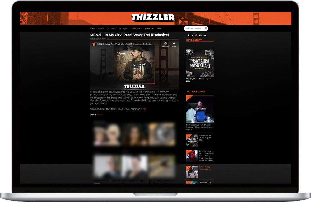Q&A Written Interview, Thizzler.com Front Page Placement